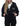 Felpa Cappuccio Cappuccio Cropped Logo Lato Icon Donna Nero
