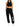 Pantalone Jogger Logo Verticale Icon Donna Nero