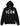 Felpa Zip Cappuccio Zip Logo Grande Icon Uomo Nero