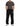 Pantalone A Gamba Larga Logo Icon Uomo Nero