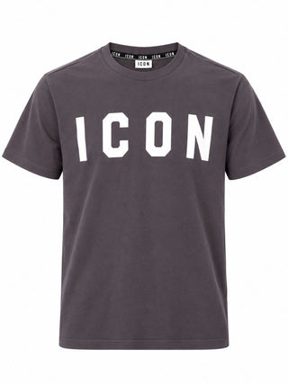 T-shirt Logo Grande Icon Uomo Piombo