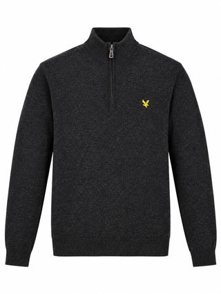 Felpa Zip Lyle & Scott Uomo Jet Black Marl