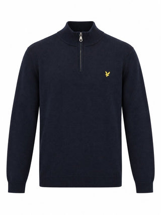 Felpa Zip Lyle & Scott Uomo Dark Navy Marl
