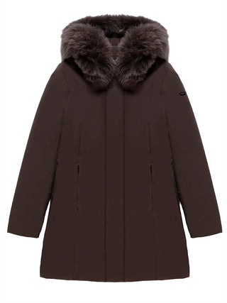 Parka Lady Tech/1 Fur Jacket Refrigiwear Donna Black Coffee