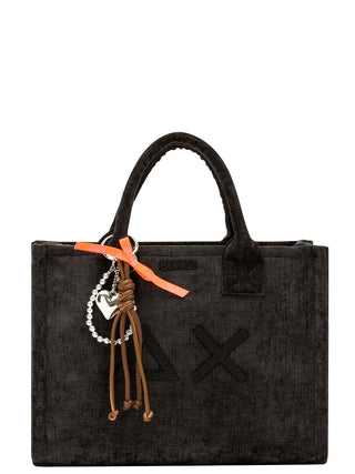 Borsa a Mano Cali Midi Bag Velvet Sun68 da Donna - Nero