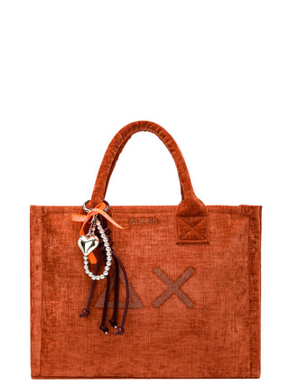 Borsa a Mano Cali Midi Bag Velvet Sun68 da Donna - Arancione