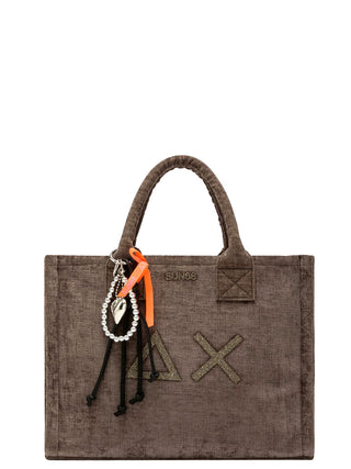 Borsa a Mano Cali Midi Bag Velvet Sun68 da Donna - Tortora